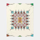 Decorative geometric repeating pattern fleece deken (Voorkant)