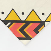 Decorative geometric repeating pattern fleece deken (Hoek)