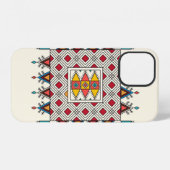Decorative geometric repeating pattern iPhone hoesje (Achterkant horizontaal)