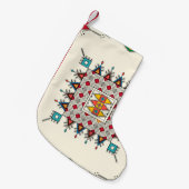 Decorative geometric repeating pattern kleine kerstsok (Voorkant (Hangend))
