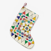Decorative geometric repeating pattern kleine kerstsok (Voorkant (Hangend))
