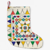 Decorative geometric repeating pattern kleine kerstsok (Voorkant)