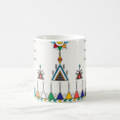 Decorative geometric repeating pattern koffiemok (Center)
