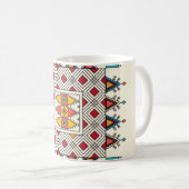 Decorative geometric repeating pattern koffiemok (Voorkant rechts)