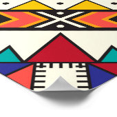 Decorative geometric repeating pattern poster (Hoek)