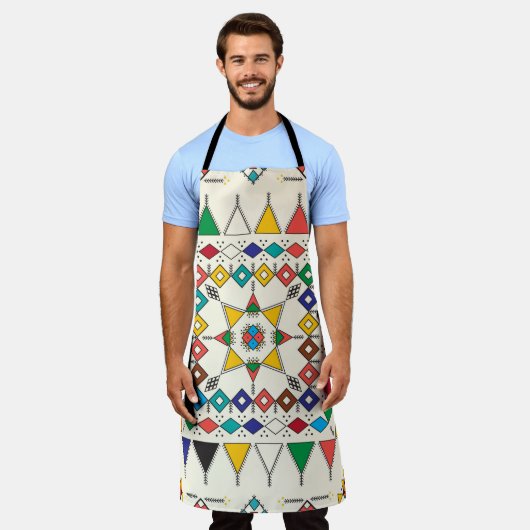 Decorative geometric repeating pattern schort (Gedragen)