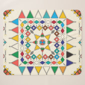 Decorative geometric repeating pattern sherpa deken (Voorkant (horizontaal))