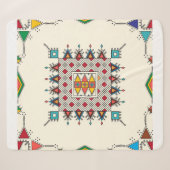 Decorative geometric repeating pattern sherpa deken (Voorkant (horizontaal))