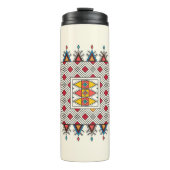 Decorative geometric repeating pattern thermosbeker (Voorkant)