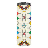 Decorative geometric repeating pattern thermosbeker (Achterkant)