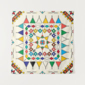 Decorative geometric repeating pattern wandkleed (Voorkant)