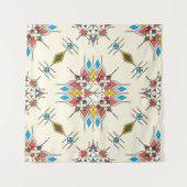 Decorative geometric repeating pattern wandkleed (Voorkant (horizontaal))