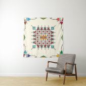 Decorative geometric repeating pattern wandkleed (In Situ (horizontaal))