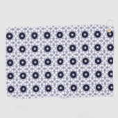 Decorative geometric star patterned in dark golfhanddoek (Horizontaal)