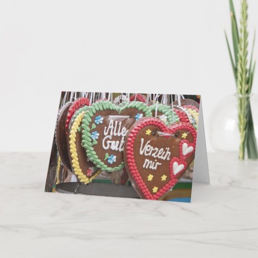 Decorative gingerbread cookies feestdagen kaart (Voorkant)