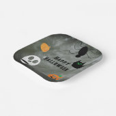 Decorative Halloween Paper Plates  Papieren Bordje (Gebogen)