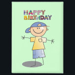 Decorative Happy Birthday for Little Boy Magneet<br><div class="desc">Decorative "Happy Birthday" Magnet,  Little Boy.  MY ORIGINAL ARTWORK at www.zazzle.com/virginia5050</div>