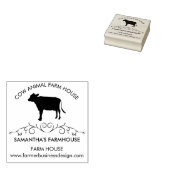 Decorative Holstein Cow Rubberstempel (Gestempeld)