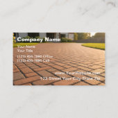 Decorative Home Brick Paving Visitekaartje (Voorkant)
