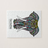 Decorative Indian Elephant Legpuzzel (Horizontaal)