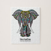 Decorative Indian Elephant Legpuzzel (Verticaal)