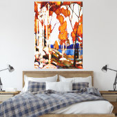 Decorative Landscape by Tom Thomson Canvas Afdruk (Insitu (Slaapkamer))