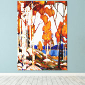 Decorative Landscape by Tom Thomson Canvas Afdruk (Insitu (Houten vloer))
