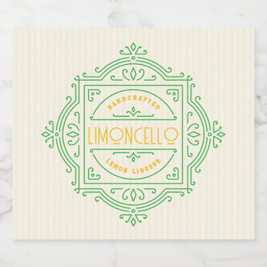 Decorative Logo Frame Limoncello Likeurfles Etiket (Enkel label)