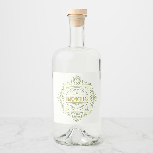Decorative Logo Frame Limoncello Likeurfles Etiket (Voorkant)