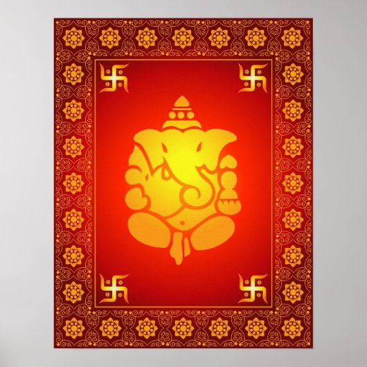 Decorative Lord Ganesha Poster (Voorkant)