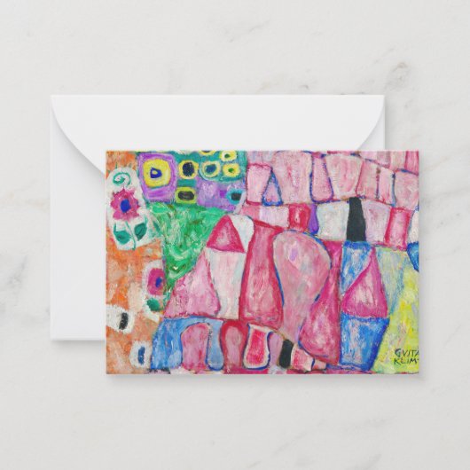 Decorative Motives by Gustav Klimt Notitiekaartje (Voorkant)