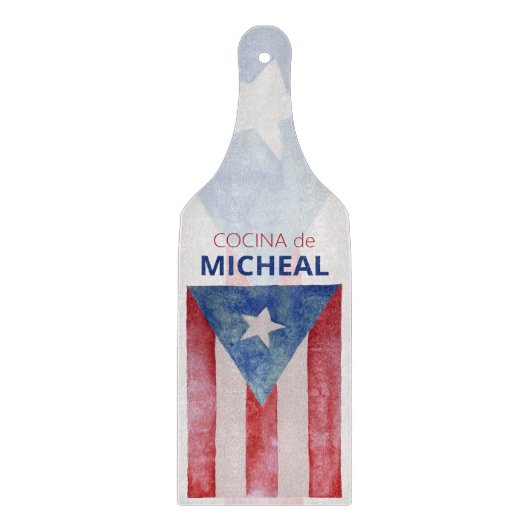 Decorative or Functional Puerto Rico Kitchen Snijplank (Voorkant)