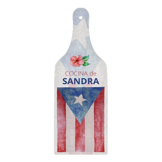 Decorative or Functional Puerto Rico Kitchen Snijplank (Voorkant)