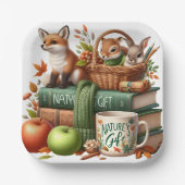 Decorative Paper Plate Autumn Theme Papieren Bordje (Voorkant)