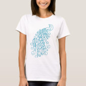 Decorative Peacock Design Women's T-Shirt (Voorkant)