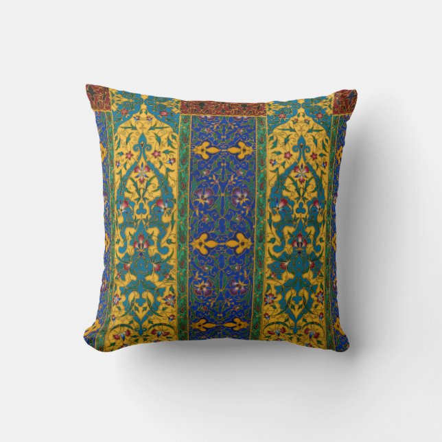 Decorative Persian Intricate Floral Pattern Kussen (Voorkant)