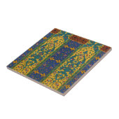 Decorative Persian Intricate Floral Pattern Tegeltje (Zijkant)