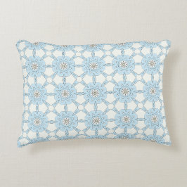 decorative pillow featuring a geometric pattern accent kussen