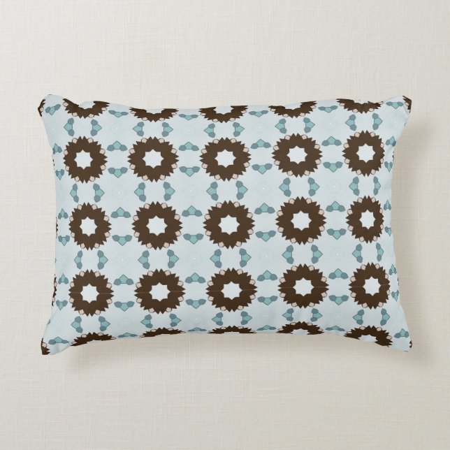 decorative pillow featuring a geometric pattern accent kussen (Voorkant)