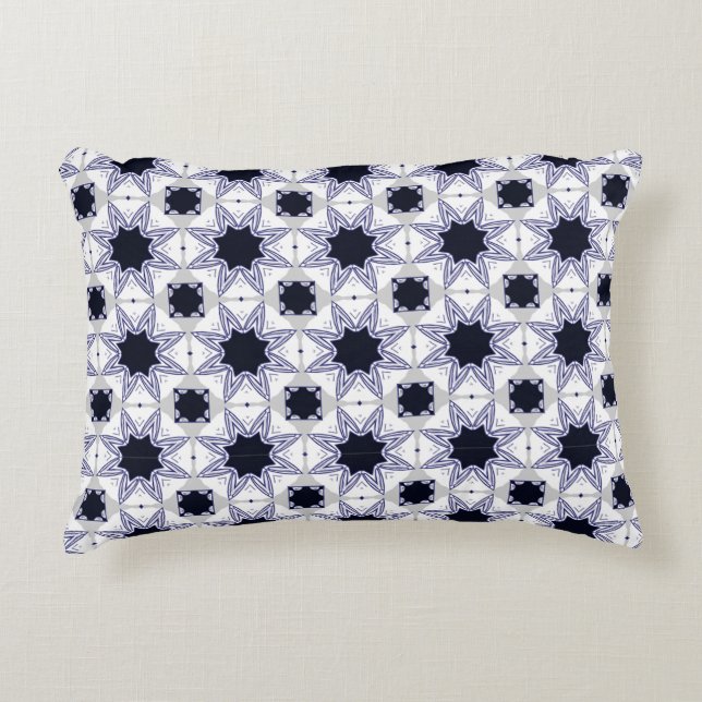 decorative pillow featuring a geometric pattern accent kussen (Voorkant)