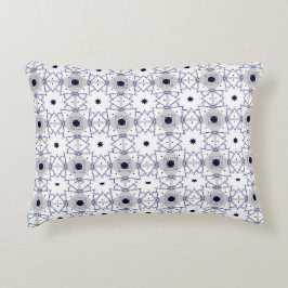decorative pillow featuring a geometric pattern accent kussen