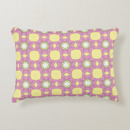 decorative pillow featuring a geometric pattern accent kussen