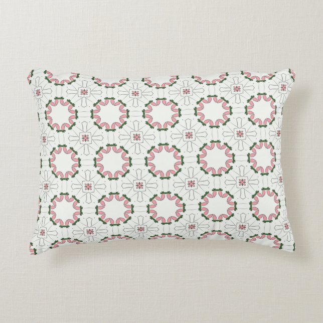 decorative pillow featuring a geometric pattern accent kussen (Voorkant)