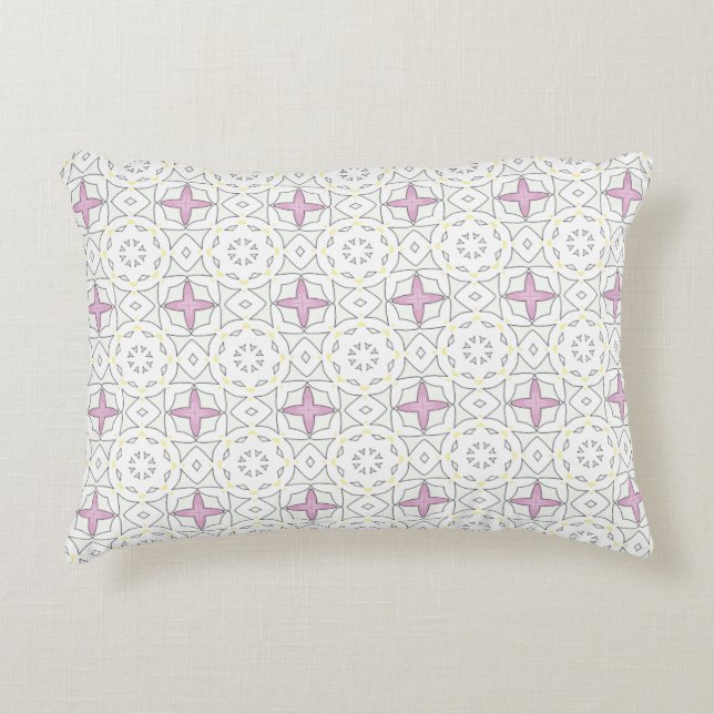 decorative pillow featuring a geometric pattern accent kussen (Voorkant)