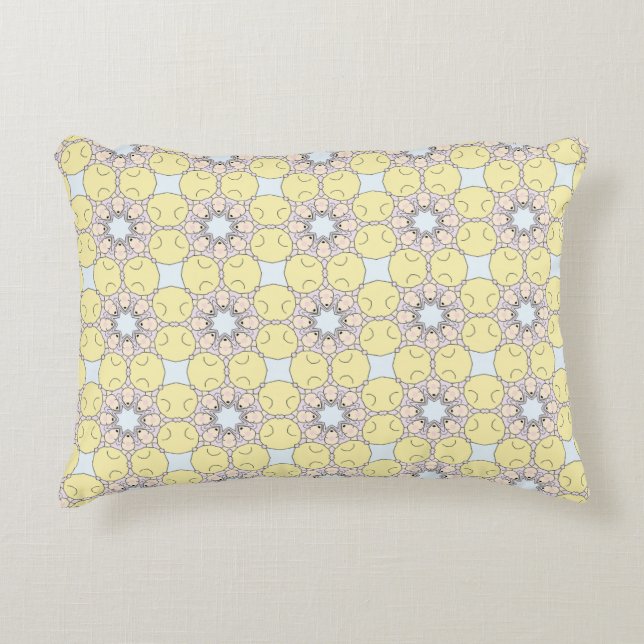 decorative pillow featuring a geometric pattern accent kussen (Voorkant)