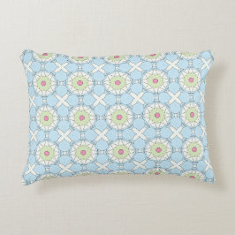 decorative pillow featuring a geometric pattern accent kussen