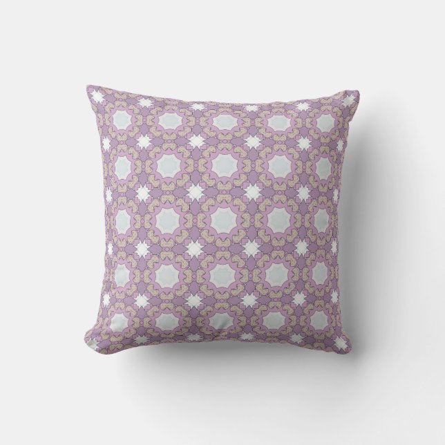 decorative pillow featuring a geometric pattern kussen (Voorkant)