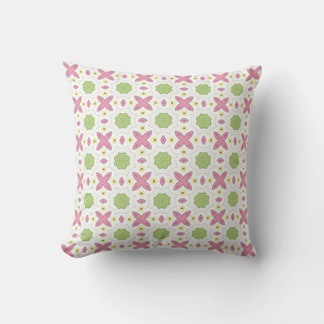 decorative pillow featuring a geometric pattern kussen (Voorkant)