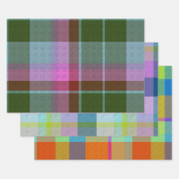 Decorative Plaid Inpakpapier Vel