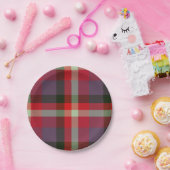 Decorative Plaid Papieren Bordje (Feest)